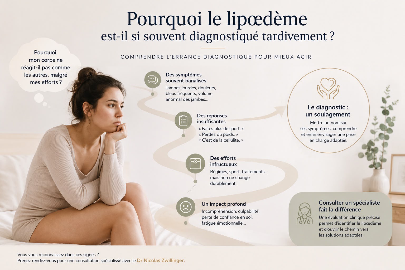 Pourquoi le lipœdème est-il si souvent diagnostiqué tardivement ?